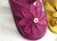 Flower Ornament Leather Bebek Yürüyüş Ayakkabısı