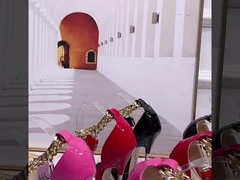 Kadınlar Yüksek topuklu Sandal Ultra Yüksek Noktalı İnce Topuklu Yüksek Topuklu Moda Kadın Ayakkabıları